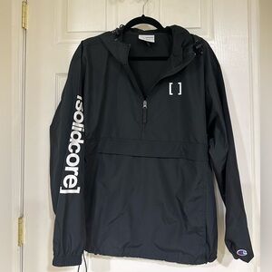 NEVER WORN [solidcore] x Champion Black Windbreaker